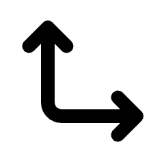 Arrow Bottom Left Corner Icon from Rounded Line - Material Pro Set