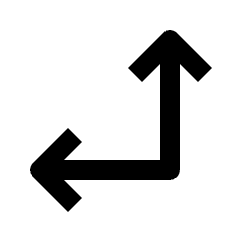 Arrow Bottom Right Corner Icon from Outlined Line - Streamline Material Set