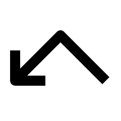 Arrow Bounce Down Left Fill Icon from Outlined Fill - Streamline Material Set