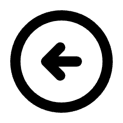 Arrow Circle Left Icon from Rounded Line - Material Pro Set