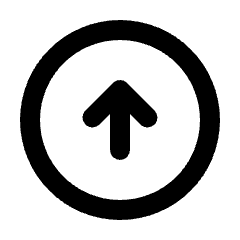 Arrow Circle Up Icon from Rounded Line - Material Pro Set