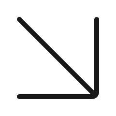 Arrow Corner Right Icon from Ultimate Colors Set