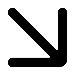 Arrow Corner Right Icon from Ultimate Bold Set