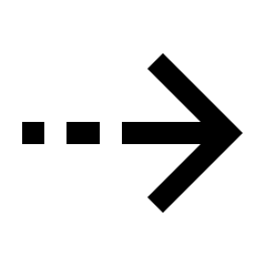 Arrow Dash Right Icon from Sharp Line - Streamline Material Set