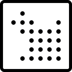 Arrow Dot Corner Down Right Icon from Ultimate Light Set