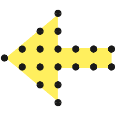 Arrow Dot Left 1 Icon from Ultimate Colors Set