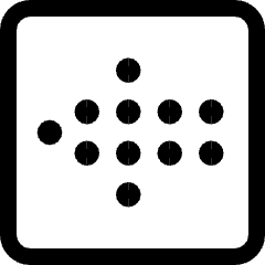 Arrow Dot Left Icon from Ultimate Regular Set