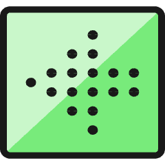 Arrow Dot Left Icon from Ultimate Colors Set