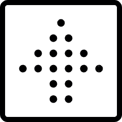 Arrow Dot Up Icon from Ultimate Light Set