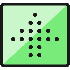 Arrow Dot Up Icon from Ultimate Colors Set