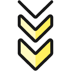 Arrow Double Down 1 Icon from Ultimate Colors Set