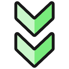 Arrow Double Down Icon from Ultimate Colors Set