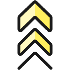 Arrow Double Up 1 Icon from Ultimate Colors Set