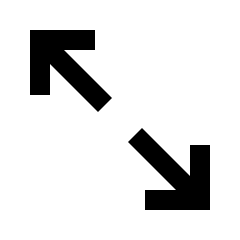 Arrow Expand Alt Fill Icon from Sharp Fill - Streamline Material Set