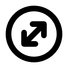 Arrow Expand Circle Icon from Rounded Line - Material Pro Set