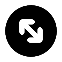 Arrow Expand Circle Alt Fill Icon from Rounded Fill - Streamline Material Set