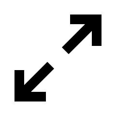 Arrow Expand Fill Icon from Sharp Fill - Streamline Material Set