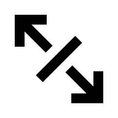 Arrow Expand Pan Alt Icon from Sharp Line - Material Pro Set