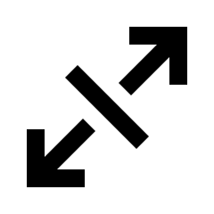 Arrow Expand Pan Fill Icon from Sharp Fill - Streamline Material Set