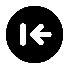 Arrow First Page Circle Fill Icon from Rounded Fill - Streamline Material Set