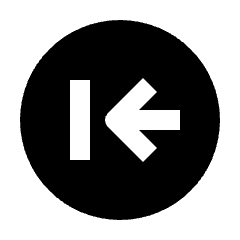 Arrow First Page Circle Fill Icon from Outlined Fill - Streamline Material Set