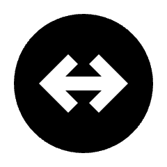 Arrow Fit To Width Circle Fill Icon from Sharp Fill - Streamline Material Set