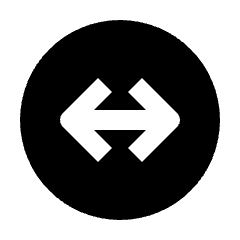 Arrow Fit To Width Circle Fill Icon from Outlined Fill - Streamline Material Set