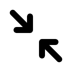 Arrow Hide Fill Icon from Rounded Fill - Streamline Material Set