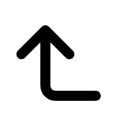 Arrow Left Up Fill Icon from Rounded Fill - Streamline Material Set
