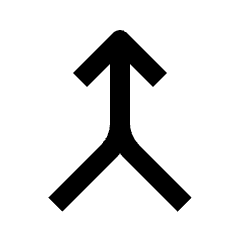 Arrow Merge Fill Icon from Outlined Fill - Streamline Material Set