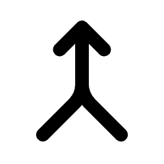 Arrow Merge Fill Icon from Rounded Fill - Streamline Material Set