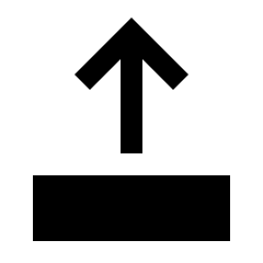 Arrow Move Up Fill Icon from Sharp Fill - Material Pro Set