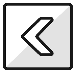 Arrow Rectangle Left 2 Icon from Ultimate Colors Set