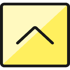 Arrow Rectangle Up Icon from Ultimate Colors Set