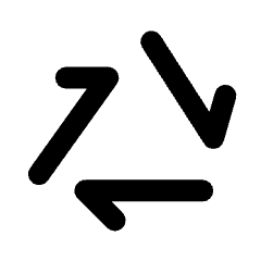 Arrow Recycling Fill Icon from Rounded Fill - Streamline Material Set