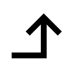 Arrow Right Up Fill Icon from Sharp Fill - Material Pro Set