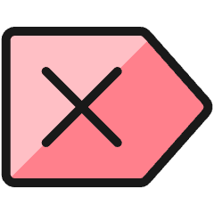 Arrow Right X Icon from Ultimate Colors Set