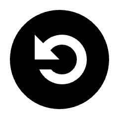 Arrow Rotate Left Circle Fill Icon from Sharp Fill - Streamline Material Set