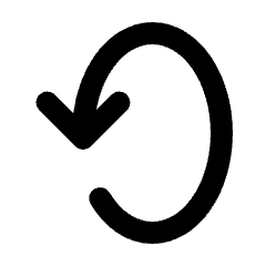 Arrow Rotate Vertical Icon from Rounded Line - Streamline Material Set