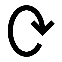 Arrow Rotate Vertical Alt Icon from Sharp Line - Streamline Material Set