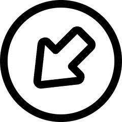 Arrow Thick Circle Bottom Left Corner Icon from Ultimate Regular Set