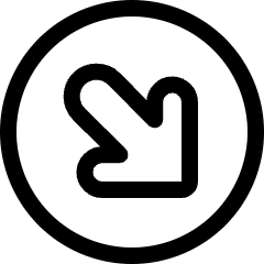 Arrow Thick Circle Bottom Right Corner 2 Icon from Ultimate Regular Set