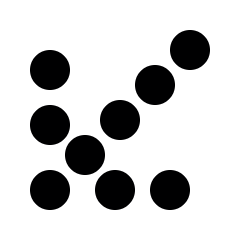 Arrow Thick Dot Corner Down Left Icon from Ultimate Bold Set