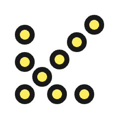 Arrow Thick Dot Corner Down Left Icon from Ultimate Colors Set