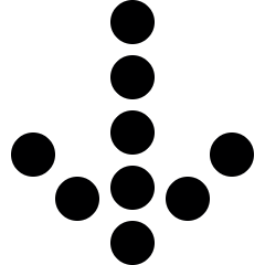 Arrow Thick Dot Down Icon from Ultimate Bold Set