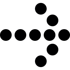 Arrow Thick Dot Right Icon from Ultimate Bold Set