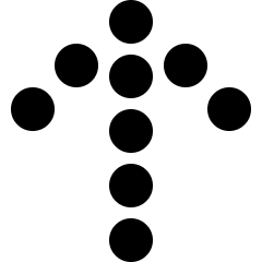 Arrow Thick Dot Up Icon from Ultimate Bold Set