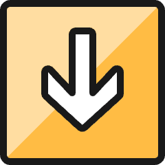 Arrow Thick Down 4 Icon from Ultimate Colors Set