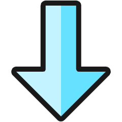 Arrow Thick Down Icon from Ultimate Colors Set