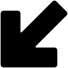 Arrow Thick Left Bottom Corner 1 Icon from Ultimate Bold Set